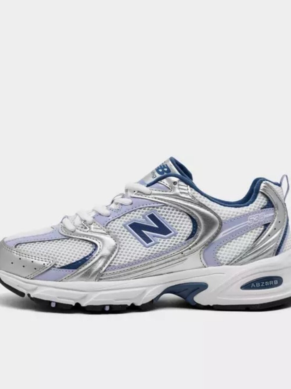 Women's New Balance 530 Shoes - Silver Metallic / Daybreak / Magic Blue U53052N - Picture 8 of 13